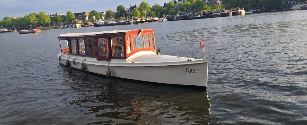historic canal boat amsterdam