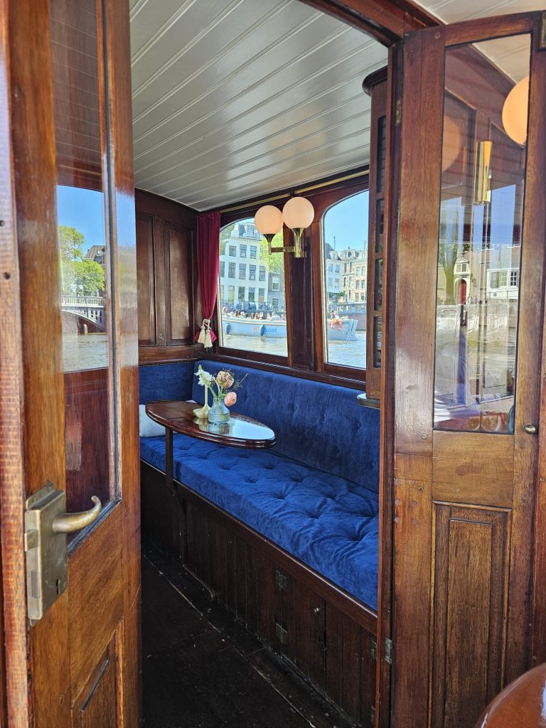 classic historic canal boat ritz amsterdam