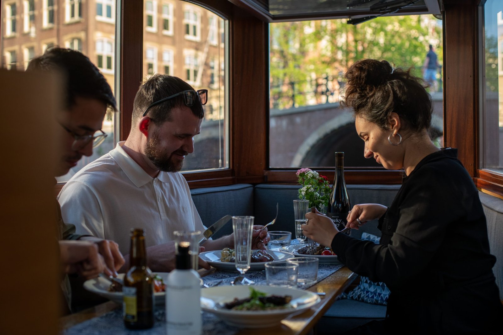 Dining with family and friends in Amsterdam